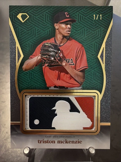 2024 Topps Diamond Icons Triston McKenzie MLB Logoman Patch 1/1 Guardians