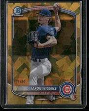 2025 Bowman Draft #BDC-173 Jaxon Wiggins Sapphire Gold /50