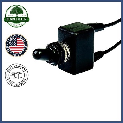 Panel Mount SPST Toggle Switch with PVC Coating and Quick Connect Terminals