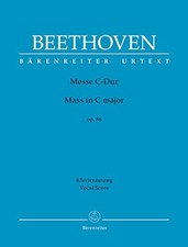 Mass in C major Op.86 Vocal Score , Ludwig van