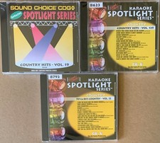 SOUND CHOICE SPOTLIGHT KARAOKE 3 DISC COUNTRY LOT -  FREE SHIPPING!