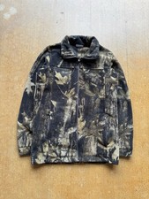 Columbia Camo Camouflage Hunting Outdoors Fleece Zip Up Jacket Kids 14-16 Years