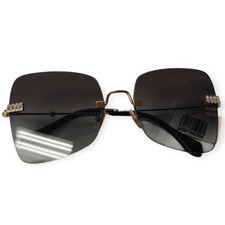 MIU MIU MU50WS Pink Gold Butterfly Rimless Sunglasses 59 18 ZVN5D1 140 3N