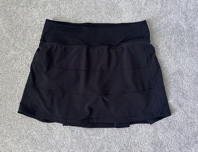 Lululemon Pace Rival Mid-Rise Skirt Black Size 4