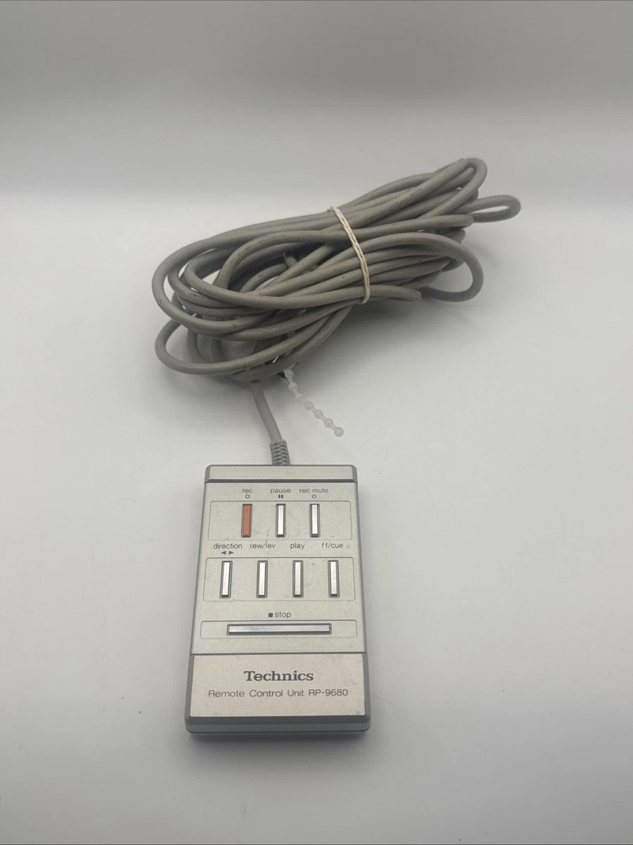 Mando a distancia vintage con cable Technics RP-9645 para RS-M250
