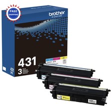 Brother TN-431 3PK Cyan Magenta Yellow Standard Yield Model TN4313PK
