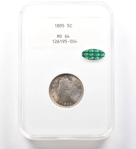 1895 Liberty V Nickel MS64 NGC CAC 2.0 Generation White Label *2875