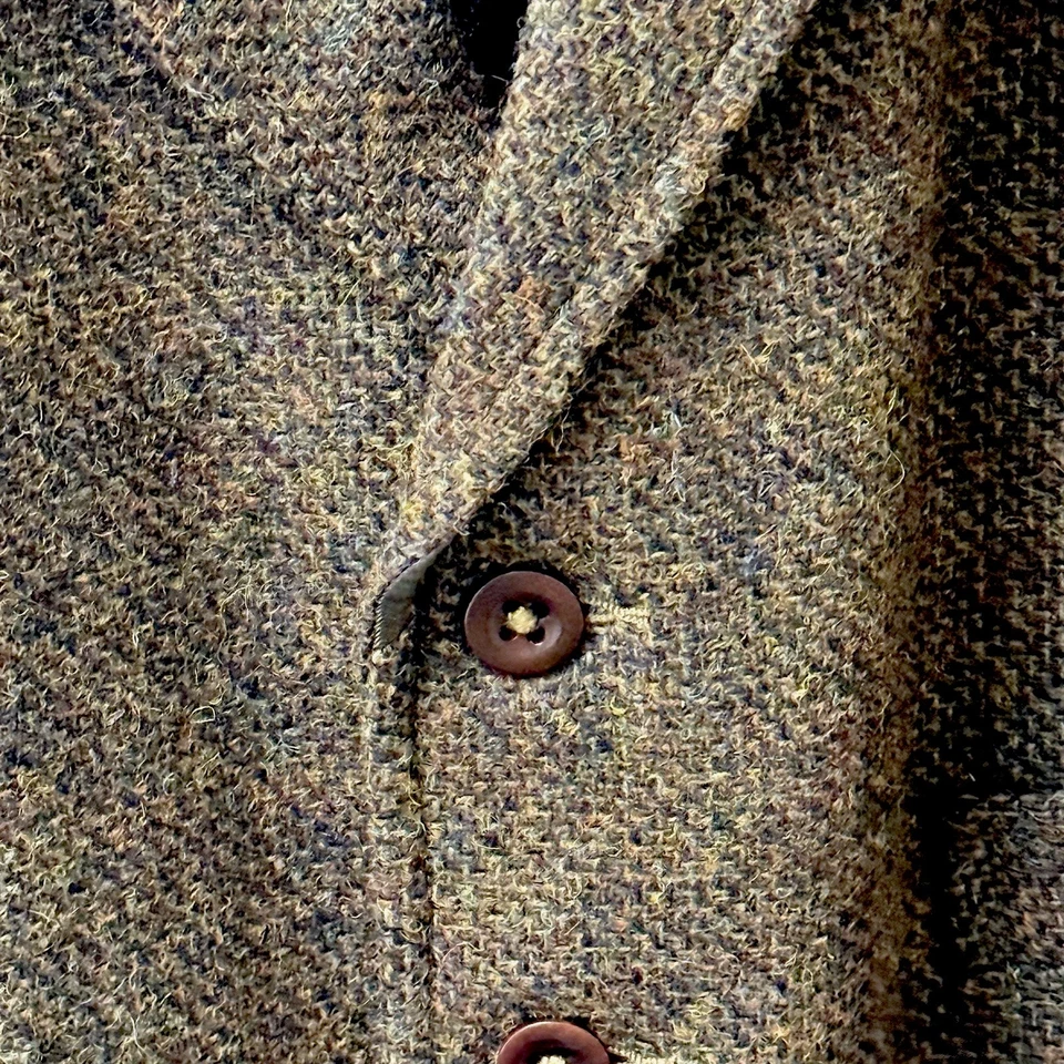 Double RL RRL - Wool Tweed notch-lapel Vest Brown - Image 4 of 4