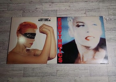 Eurythmics 2 LP Lot: Touch & Be Yourself Tonight Vintage 180s Vinyl Record Album