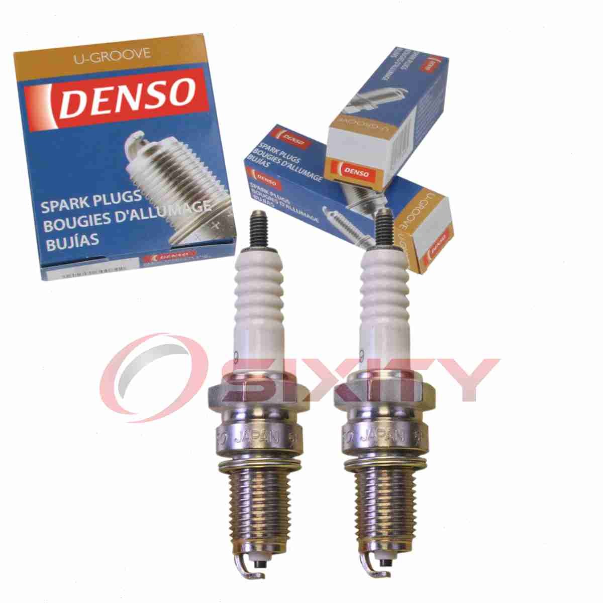 2 pc DENSO 4111 Standard U-Groove Spark Plugs for X27EPR-U9 5329 Ignition qs