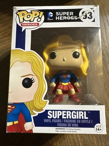 Funko Pop Dc Super Heroes Supergirl 93 Vinyl Figure Rare Vaulted SUPERGIRL