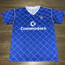 Chelsea London 1987 Home Football Shirt Score Draw Soccer Retro Jersey Size M