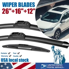 26"/16"/12" Clear Advantage Windshield Wiper Blades Fit For Honda CR-V 2017-2023