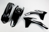 Kunststoff Kit Ktm Exc 125 200 250 300 350 450 500 2012 - 2013 Ufo Schwarz