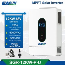 12KW 48V Hybrid Solar Inverter Off Grid 120V 220V Split Phase 200A MPPT Wifi CT
