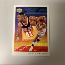 1992-93 Upper Deck NBA Checklist Glen Rice Miami Heat