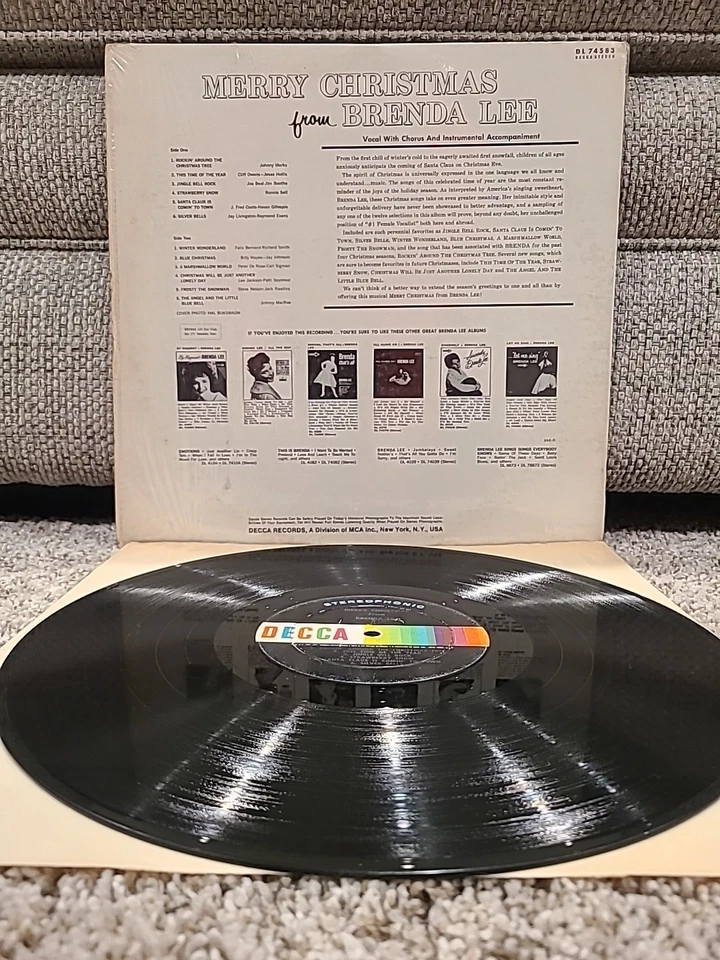 Brenda Lee - Merry Christmas From Brenda Lee Lp DL74583 Vinyl 1967 Shrink VG - Image 2 of 4