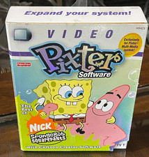 Fisher Price System Pixter Video Software Cartridge Spongebob Squarepants Game