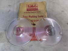 Parking Lamp Lenses Pair 195758 F1001100 195960 F7001100 Ford Truck Nos