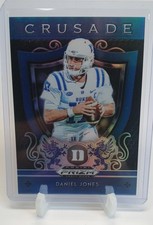 2019 Panini Prizm Draft - Crusade Daniel Jones #15 Blue Prizm (RC)