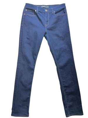 Express Womens Mia Mid-Rise Skinny Jeans Size 10R Blue Dark Denim Stretch Casual
