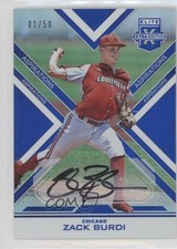 2016 Panini Elite Extra Edition Aspirations Blue 1/50 Zack Burdi #26 Auto b1p