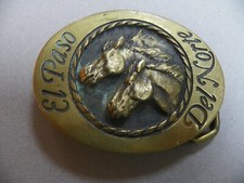 DEL NORTE EL PASO BELT BUCKLE - SOLID BRASS