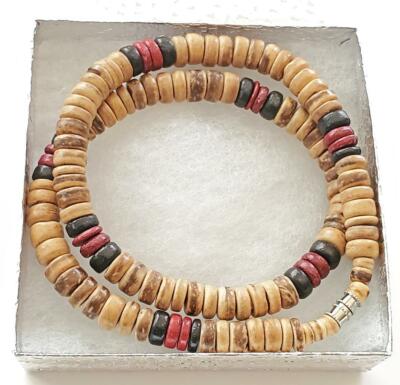 Black Brown 8mm Coco Wood Beads 