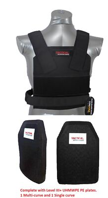 #ad Tactical Scorpion Level III PE Body Armor Plates Bobcat Concealable Carrier $310.21