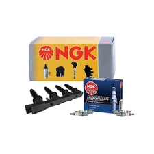 NGK 1 Ignition Coil Assembly & 4 Iridium IX Spark Plugs Kit For Chevy Pontiac L4