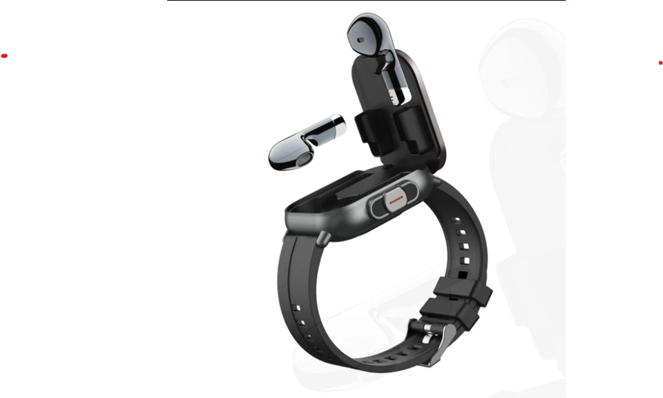 Reloj Inteligente con Auriculares, Reloj Llamada Inteligente 2 en 1 con Auriculares Bluetooth, 2" Foto 2 de 4