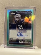 2024 Topps Chrome CAELEN CARSON Rookie Auto RC Aqua  /199