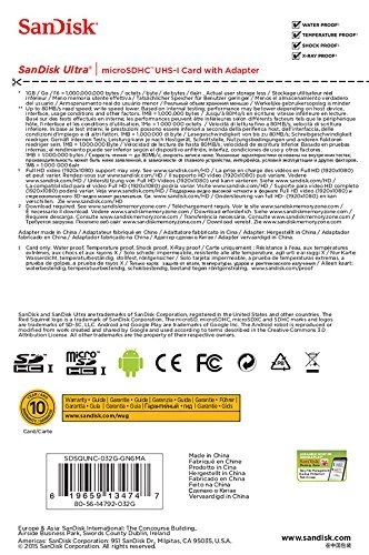 SanDisk Mobile Ultra Class10 32GB microSD micro SDHC UHS-I U1 Flash Memory Card - Image 2 of 3