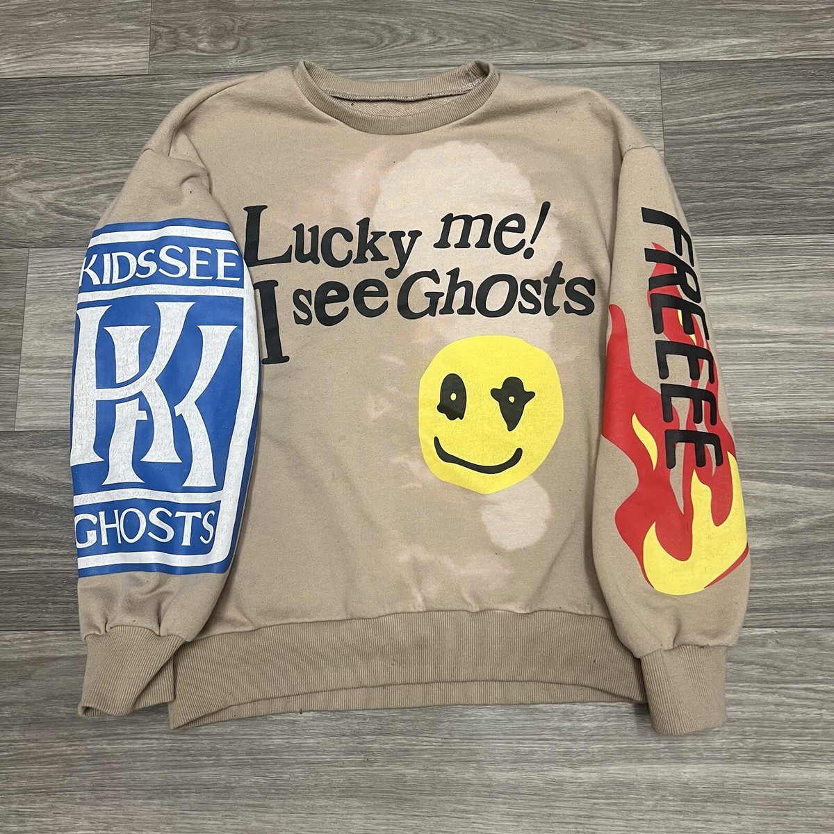 トップス cpfm kids see ghosts crewneck sweatshirt Kids See Ghosts CPFM Lucky Me I See Ghosts Camp Flog Gnaw