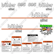 Fits Buhler Allied 895 Decal Kit Front End Loader - 7 YEAR OUTDOOR 3M VINYL!