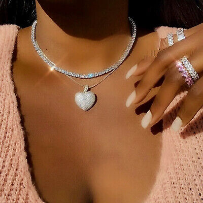 Heart Necklace Made with Swarovski(R) Crystal 14k Gold-filled Heart Necklace Made with Swarovski(R) Crystal 14k Gold-filled