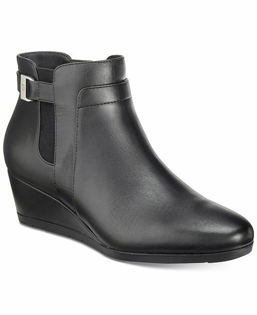 giani bernini cherub wedge memory foam ankle booties