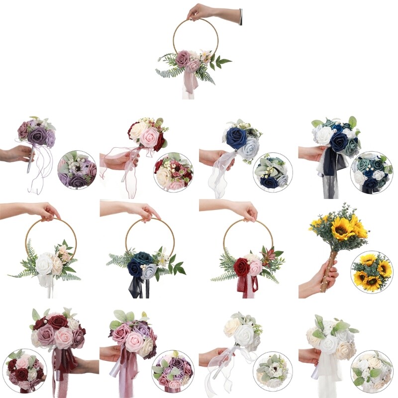 Wedding Artificial Flower Bouquet Bridal Bouquet Wedding Party Props