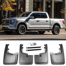 OE Factory Style Splash Mud Guards Flaps For 21-Up Ford F150 W/O Fender Flare