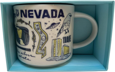 Been There Series Nevada Ceramic Coffee Mug, 14 Oz