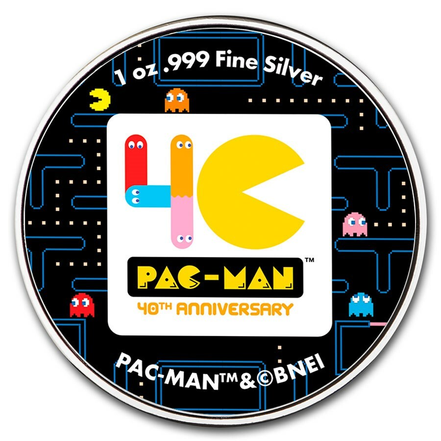 未流通品　パックマン　ニウエ　1オンス銀貨　2020年　40周年　1oz 未流通品 パックマン ニウエ 1オンス銀貨 2020年 40周年 1oz PAC