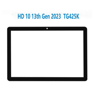 FürAmazon Fire HD 10 13th Gen 2023 TG425K Schwarz Front Outer Screen Glass Panel