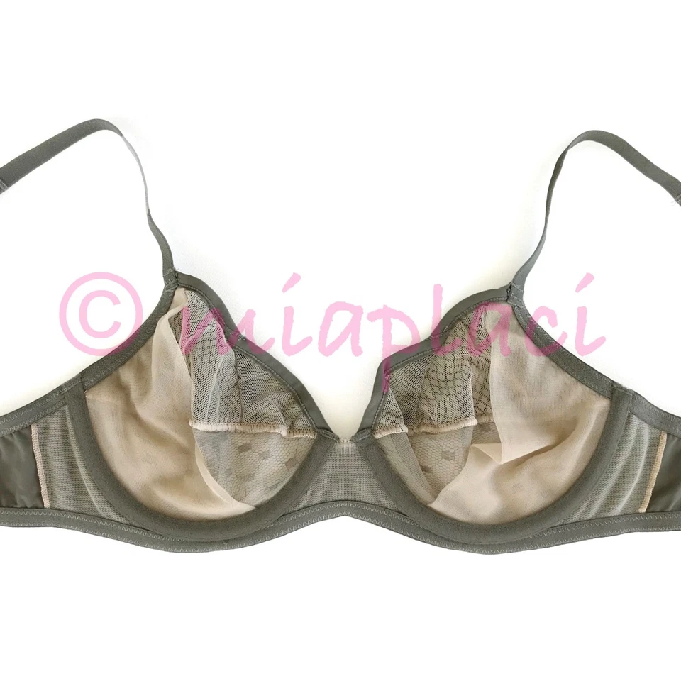 Sujetador con aros Studio La Perla Obsession Of Love #905570 verde 32B nuevo con etiquetas Foto 4 de 4