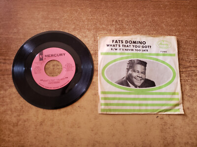 1960s MINT-EXC Fats Domino What's That You Got? / It's Never Too Late 72485 45