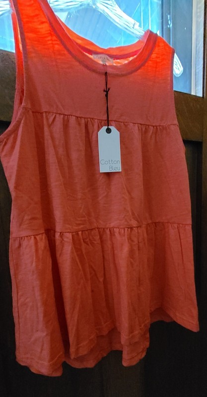 NWT Women's Tank Top, Orange/Salmon Pink, Size Medium