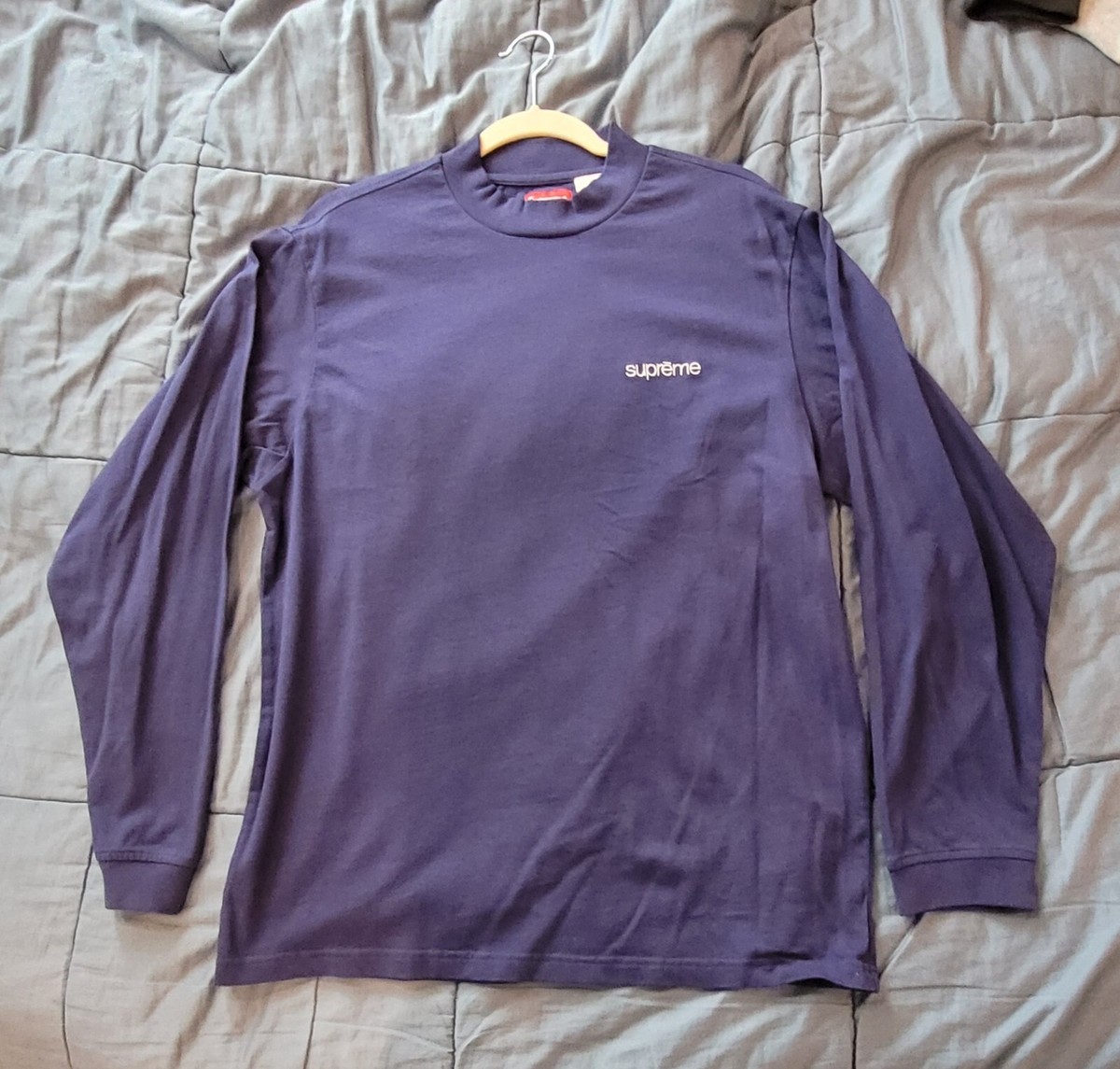 Supreme Mock Neck L／S Top Navy S Supreme Mock Neck L S Top (FW22) - $78