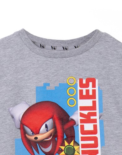 Sonic the Hedgehog Grey Knuckles Short Sleeved T-Shirt Unisex Kids - Picture 3 of 40
