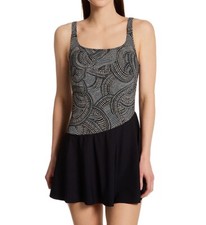 Anita Womens Plus Swimdress Size 20 - 46 D Built-In Bra Tummy Control New 119