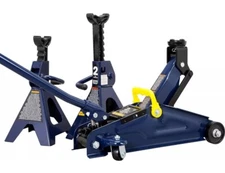 Torin Hydraulic Trolley Jack Combo with 2 Ton Capacity & 2 Adjustable Stands