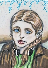 Stranger Things Sadie Sink Max Mayfield 8.5 x 11 Art Print Signed Artist KSams